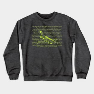 Praying Mantis Info Crewneck Sweatshirt